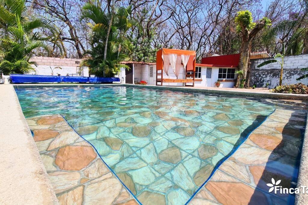 Finca Taino. Hermosa Casa Con Alberca 休特佩克 外观 照片